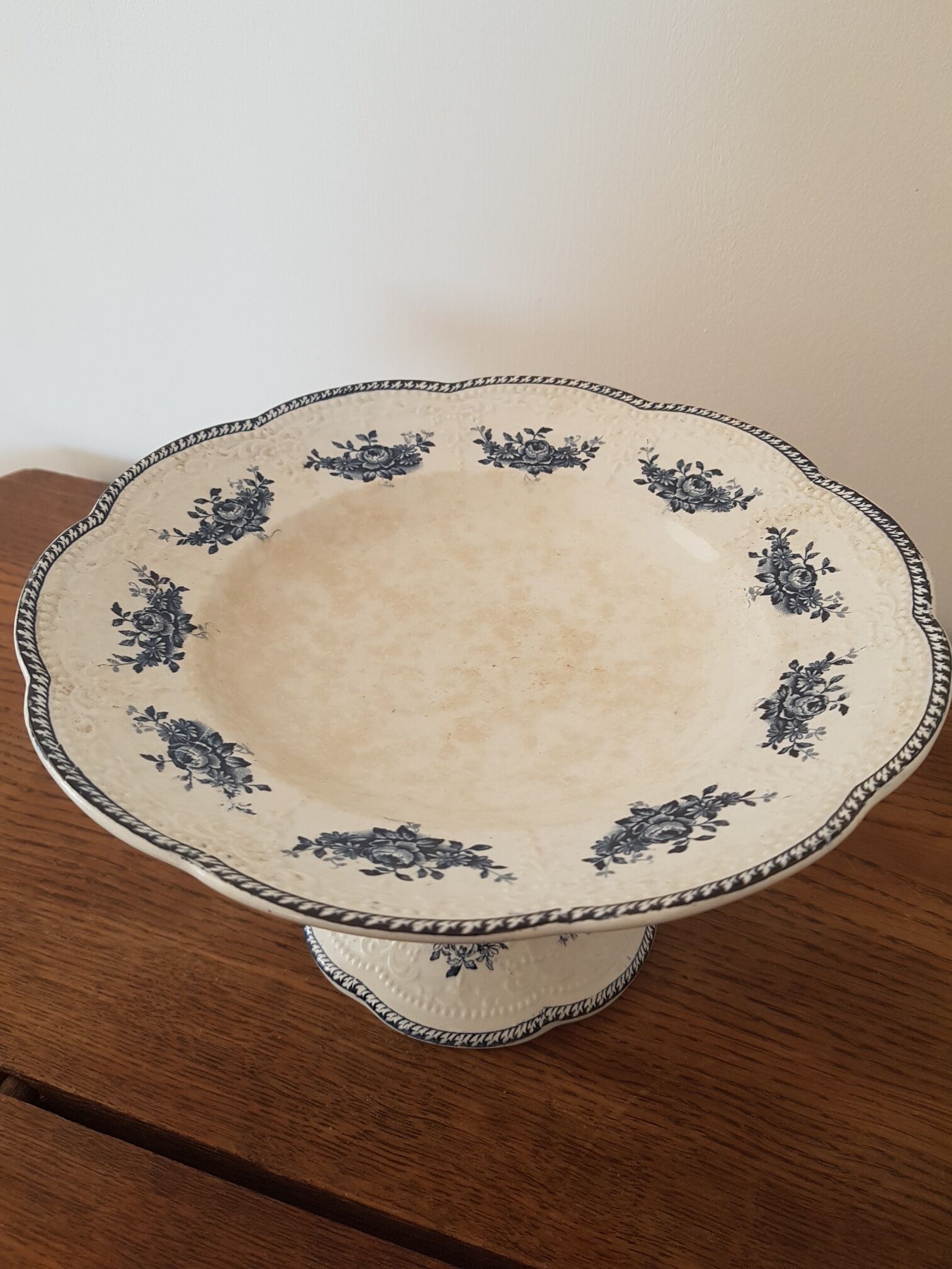 Compotier and saucer Badonviller model Richelieu