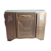 Restyled art deco storage side cabinet