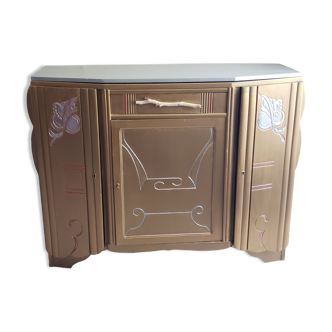 Restyled art deco storage side cabinet