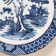 Set of 6 English porcelain dessert plates