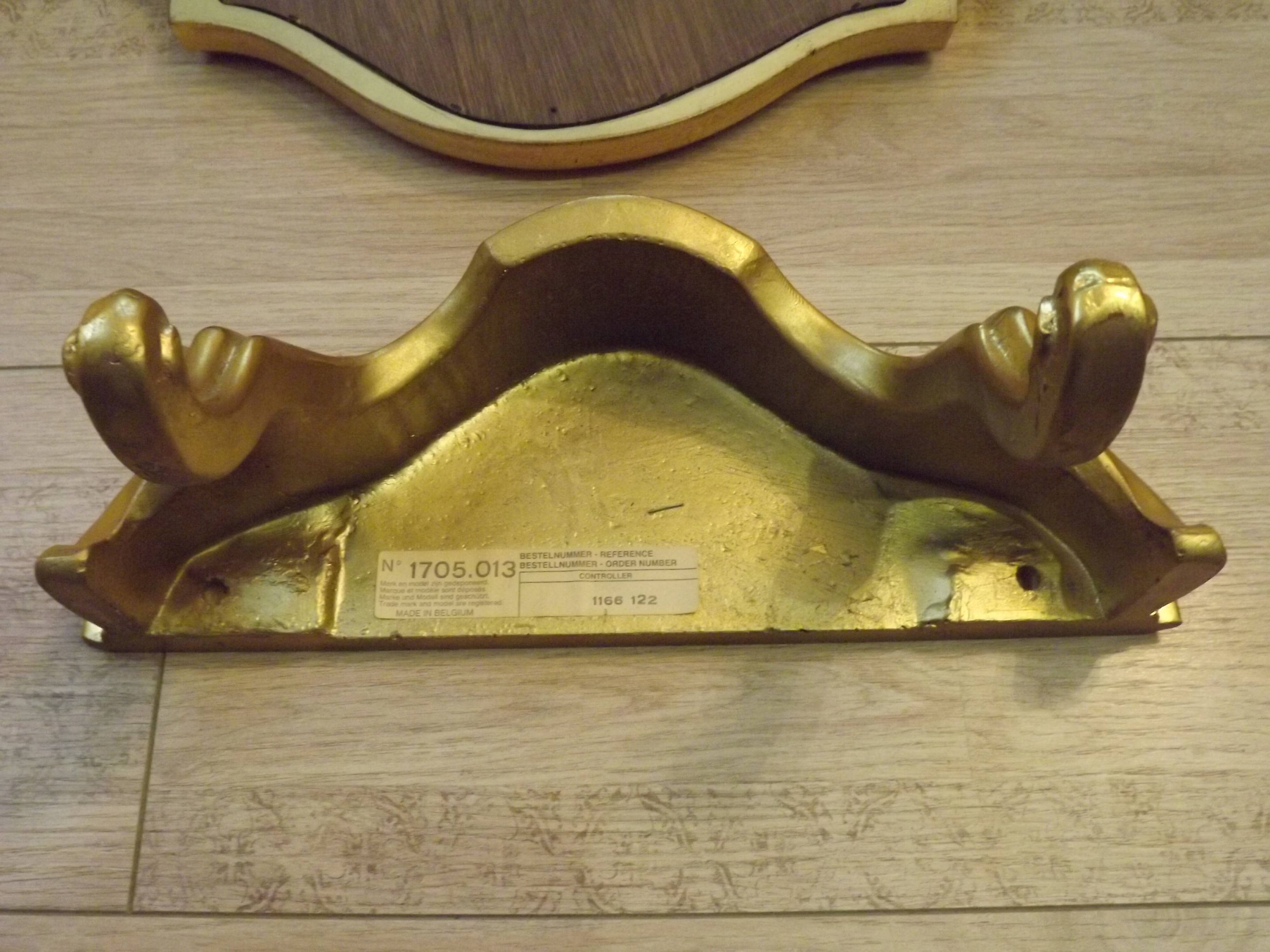 Vintage Ornate Gold Resin Wall-Mounted Mirror & Matching Console Table 5055