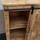 Wooden extra furniture with a sliding door and 4 drawers