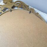 Italian mirror Louis XVI style in gold resin