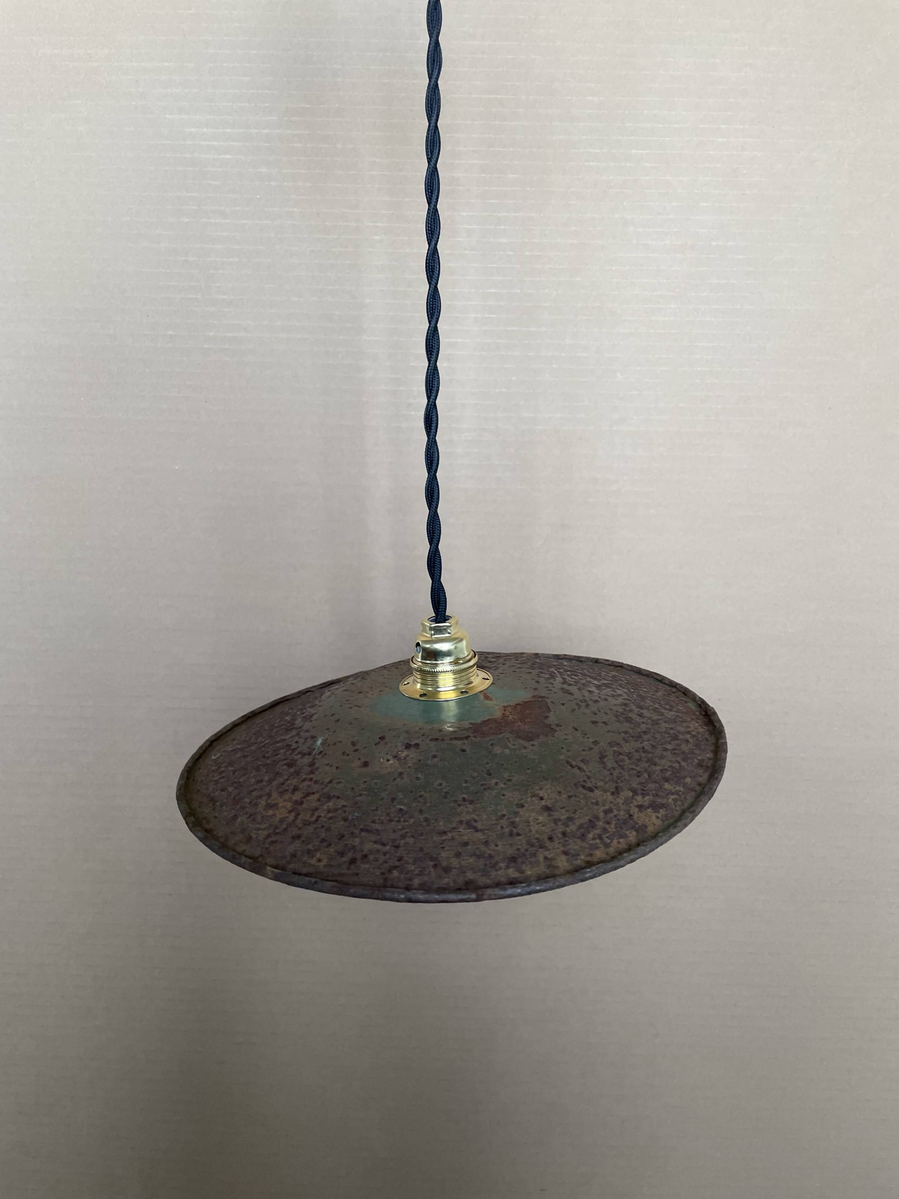 Old industrial pendant light