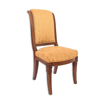 Chair with curved backrest