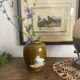 Vase en barbotine oiseaux Japon