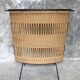 Vintage cocktail bar in wicker and metal - 1960