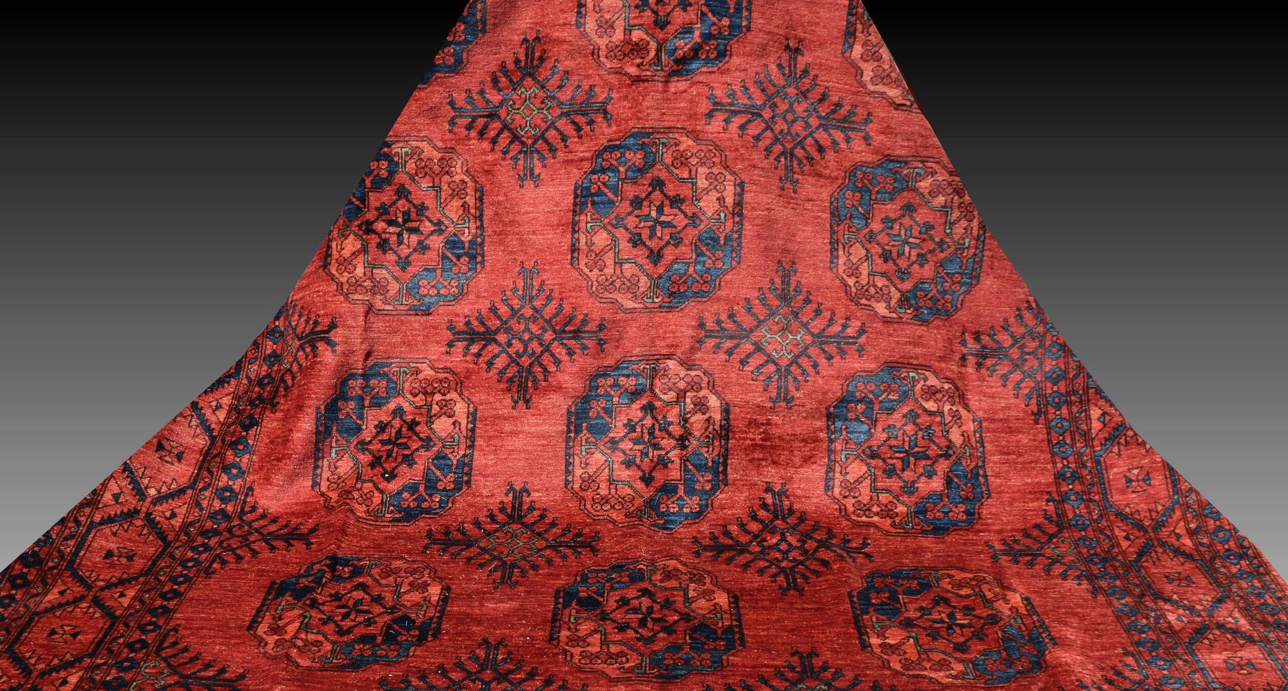 Oriental carpet Boukhara Turkmen Afghanistan: 350 x 255 cm