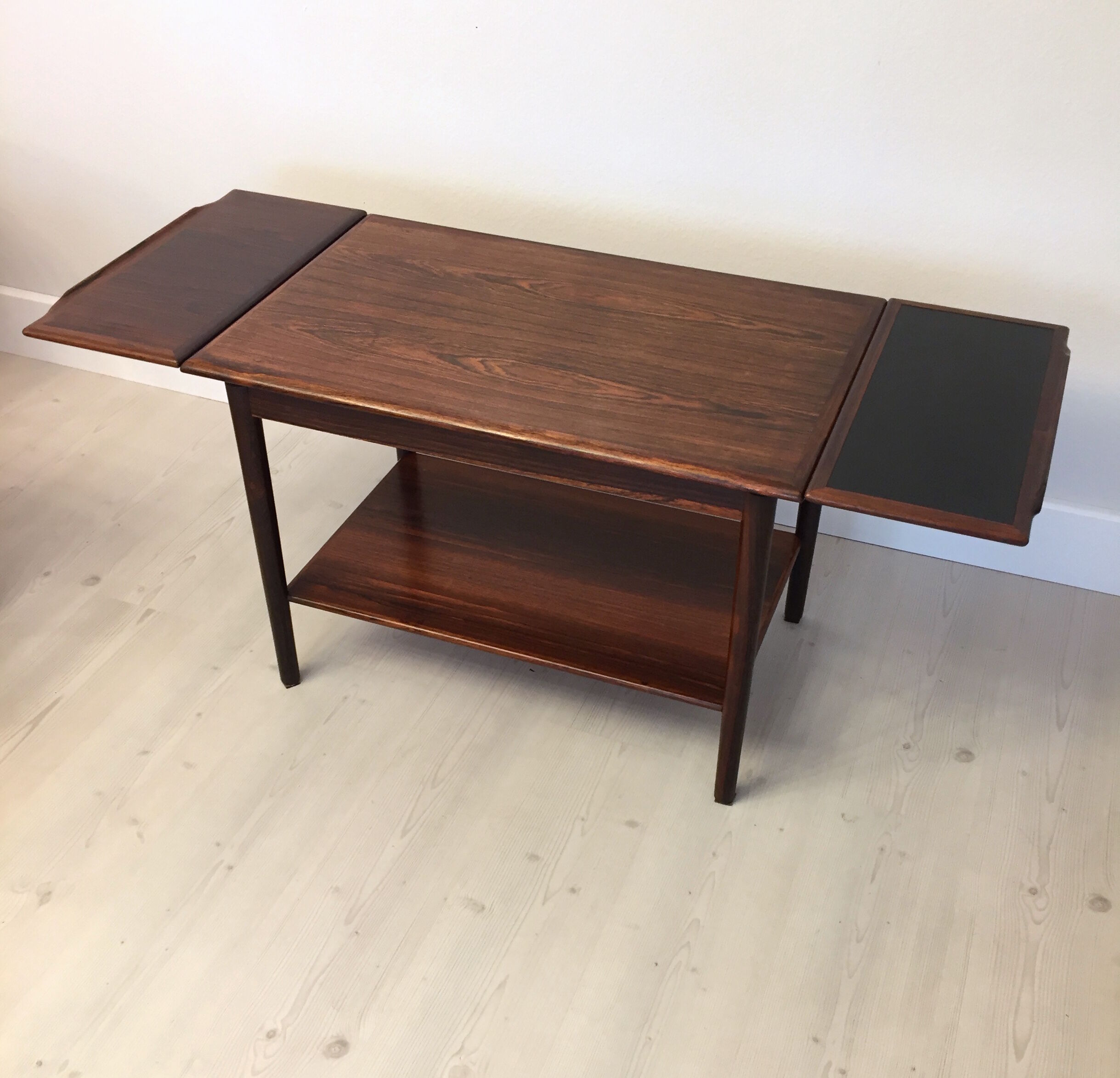 Danish extendable serving cart in palissander midcentury 1960s