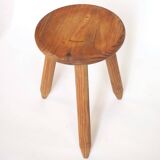 Pine tripod stool