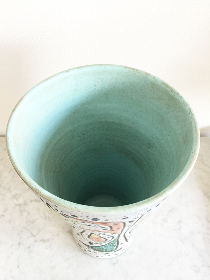 Vallauris ceramic vase, 1970
