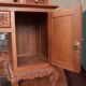 Vintage Vanity Desk, unique hand carved, Chiang Mai teak wood