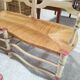 Radassier bench and its footrest - Provençal