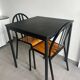 Pair of vintage metal bistro chairs