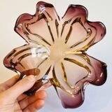 Murano pocket emptier - amber and gold