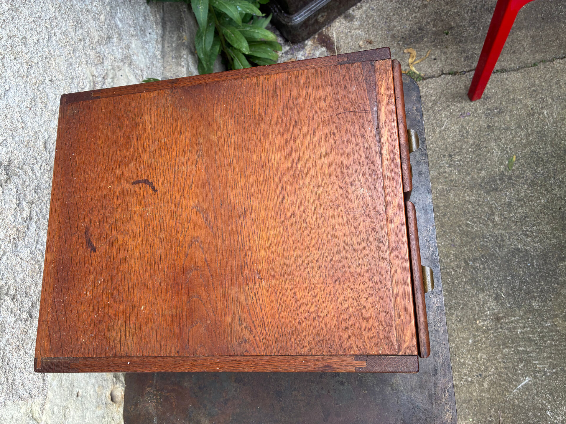 Workshop wooden storage cabinet