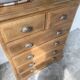 1950 oak chiffonier chest of drawers