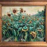 Tableau HST "Sunflower Fields" signed + frame