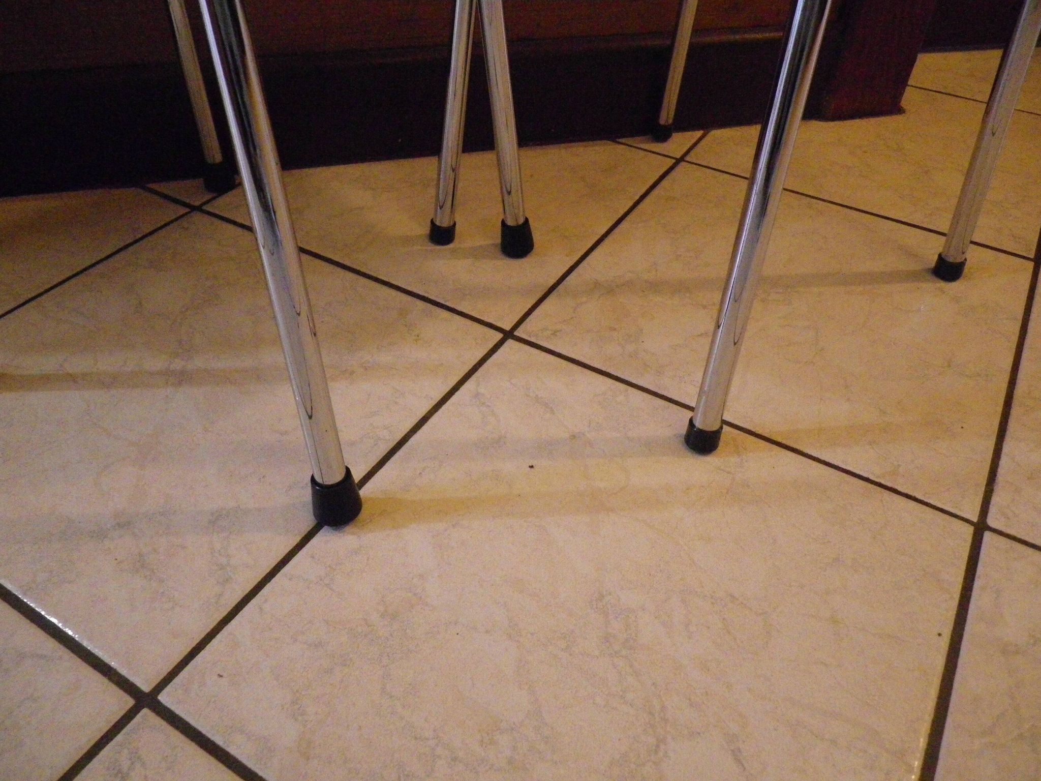 2 Scandinavian Style Stools in Formica and Chrome Steel, 1950s-60s