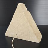 Vintage stone pyramid lamp 1970