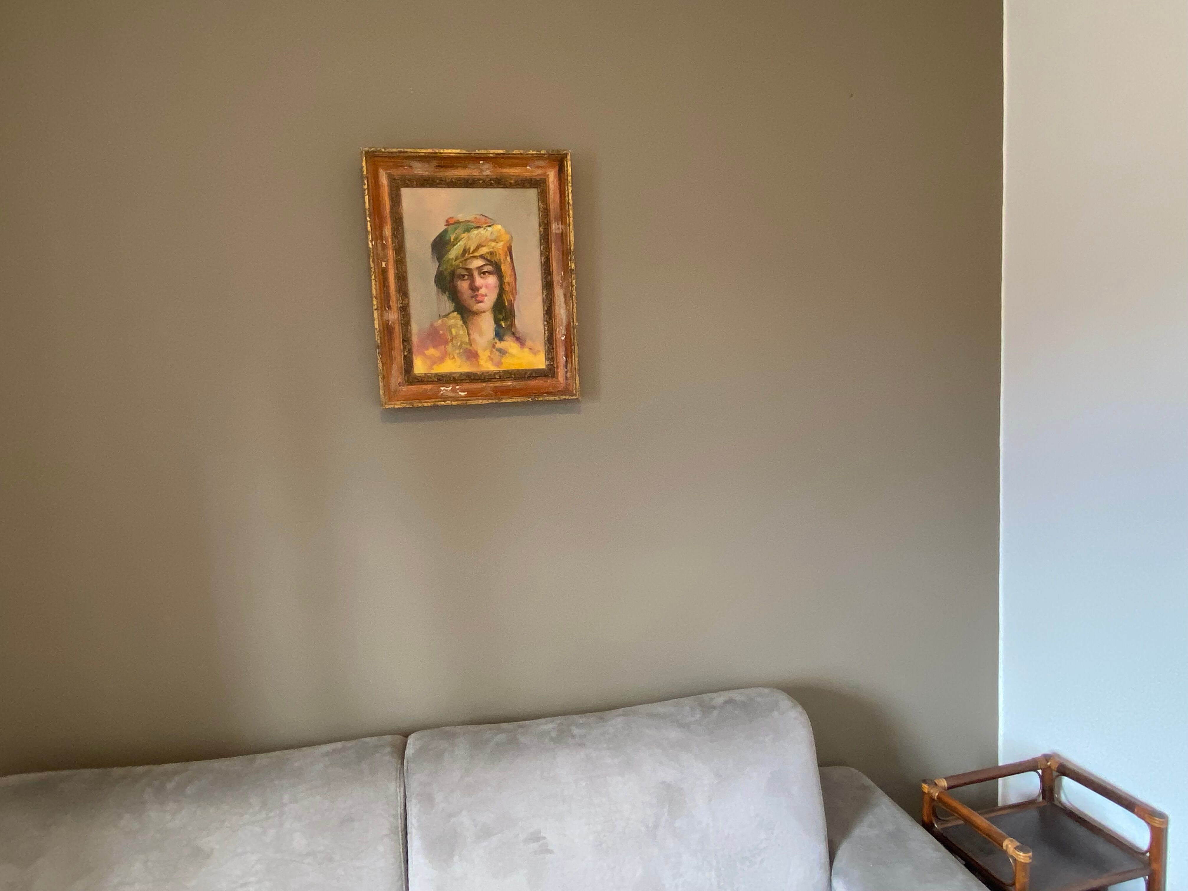 Orientalist painting, portrait of a woman, 1940/60
