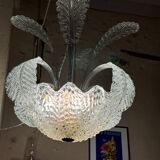 Lustre art déco barovier et toso, en verre de murano, années  1940