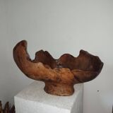 70s olive wood monoxyl cup