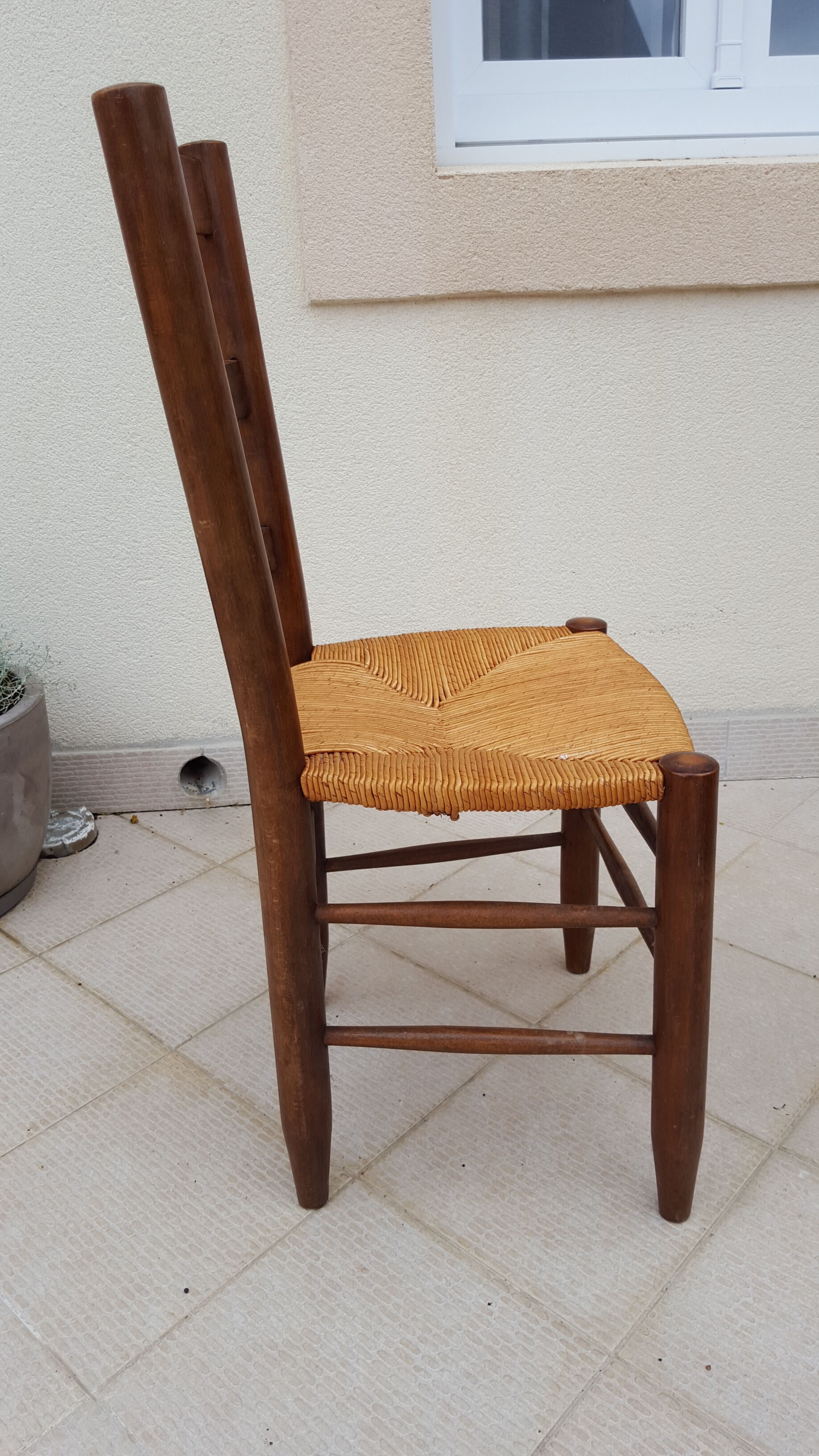 Rush chair France 1960-70s