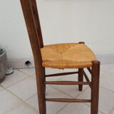 Rush chair France 1960-70s