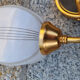 Pair of double wall lamps, tulips, Arlus edition, Paris, circa 50s