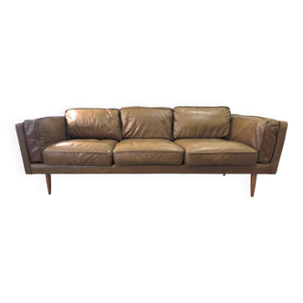 3-seater leather sofa