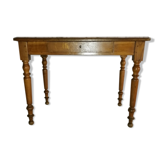 Table, 1 drawer, golden oak