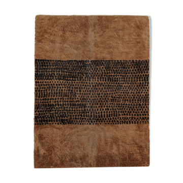 Modern Moroccan carpet brown
