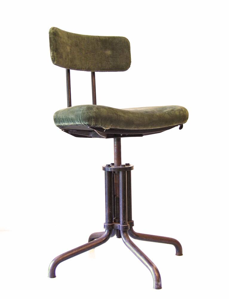 Gispen 1930s vintage industrial adjustable desk chair