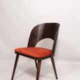 Scandinavian design orange papaya shell dining chairs