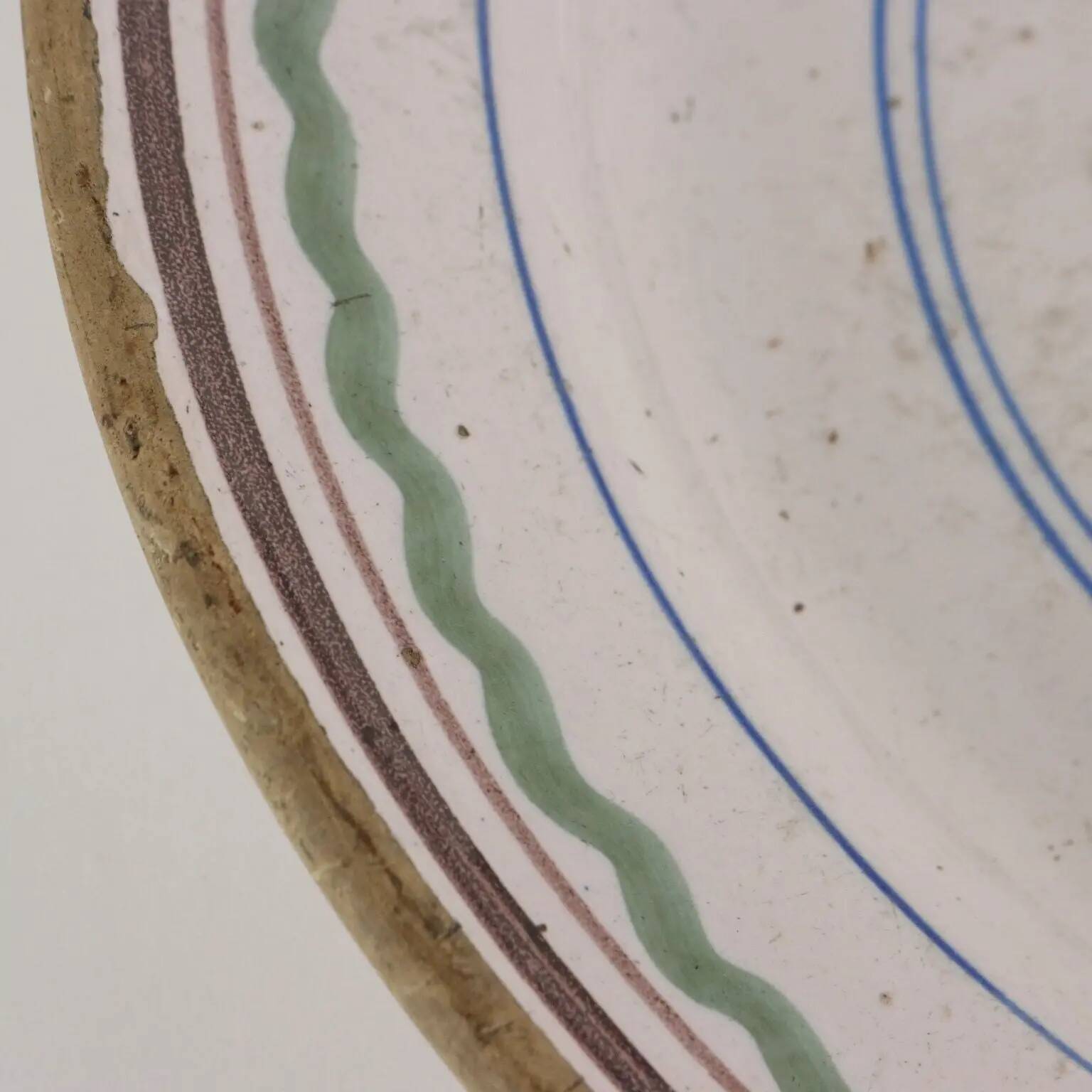 Antique majolica plate, Italy, 18th century