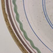 Assiette ancienne en majolique décorée, Italie, XVIIIe siècle