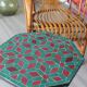 Side table in wrought iron and Moroccan tiles zellige