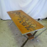 Vintage ceramic coffee table signed ADRI