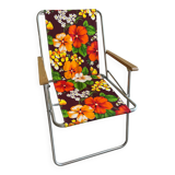 Vintage floral camping chair