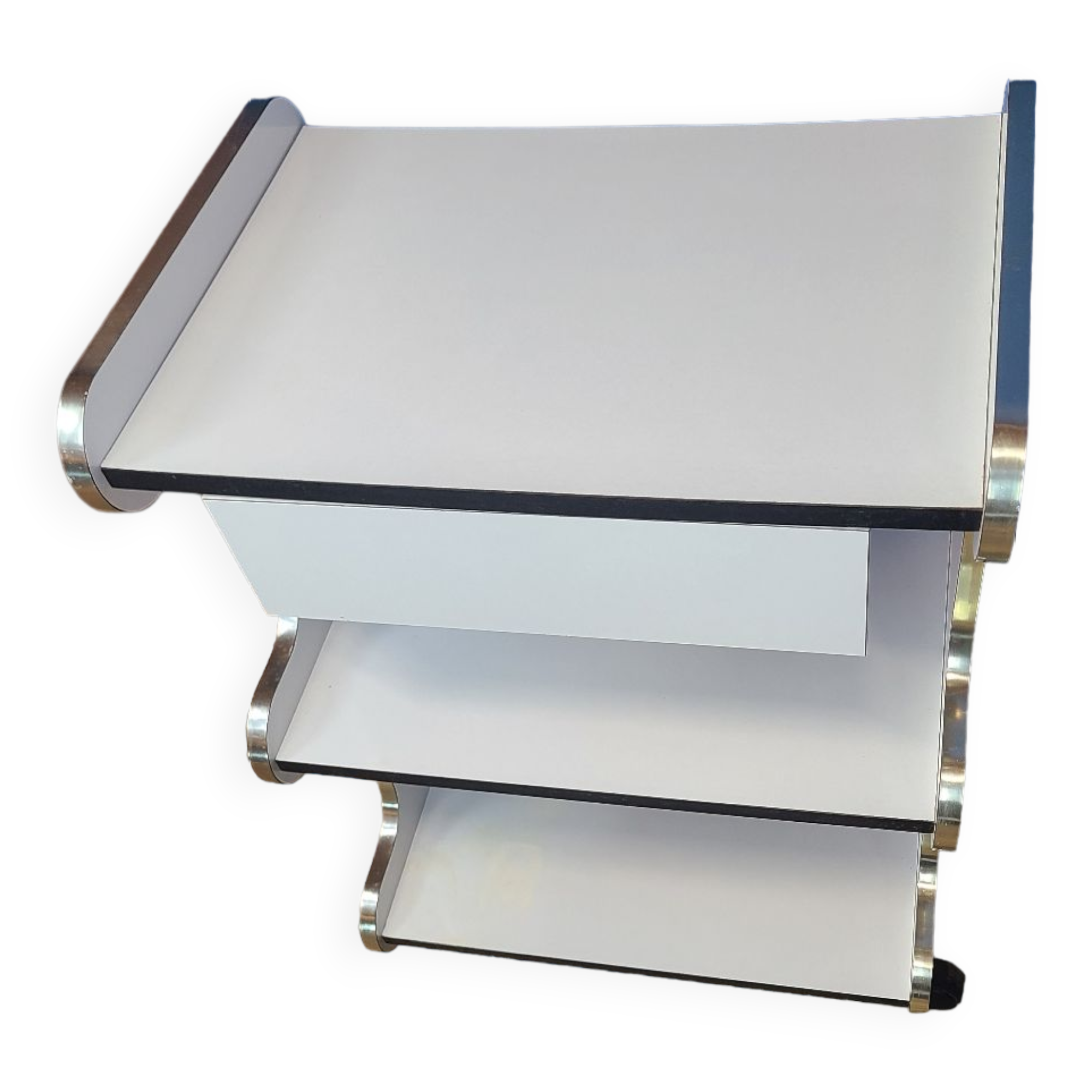 Vintage trolley on wheels