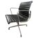 Fauteuil de bureau en cuir avec pieds chrome VITRA