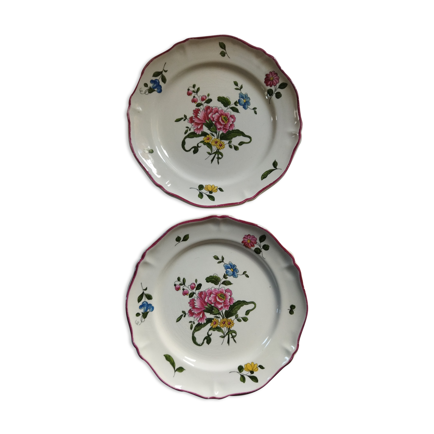 Dessert plates Vieux Saint-Amand