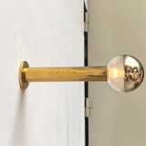 Vintage Space Age ceiling lamp in brass by Motoko Ishii for Staff, 1970s.