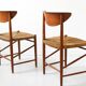 Set of 2 chairs by Peter Hvidt and Orla Mølgaard.
