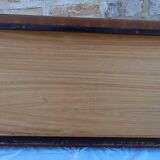 Coffre en bois et cuir