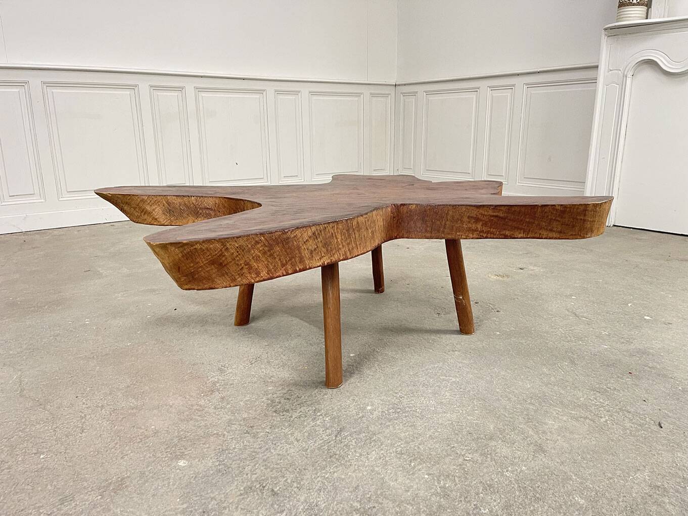 1960s coffee table in redwood