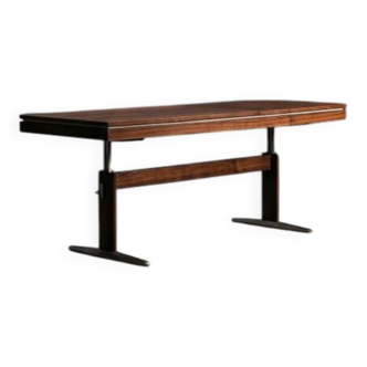 Vintage Mid-Century German Modern Rosewood Adjustable Console from E.M.Ü