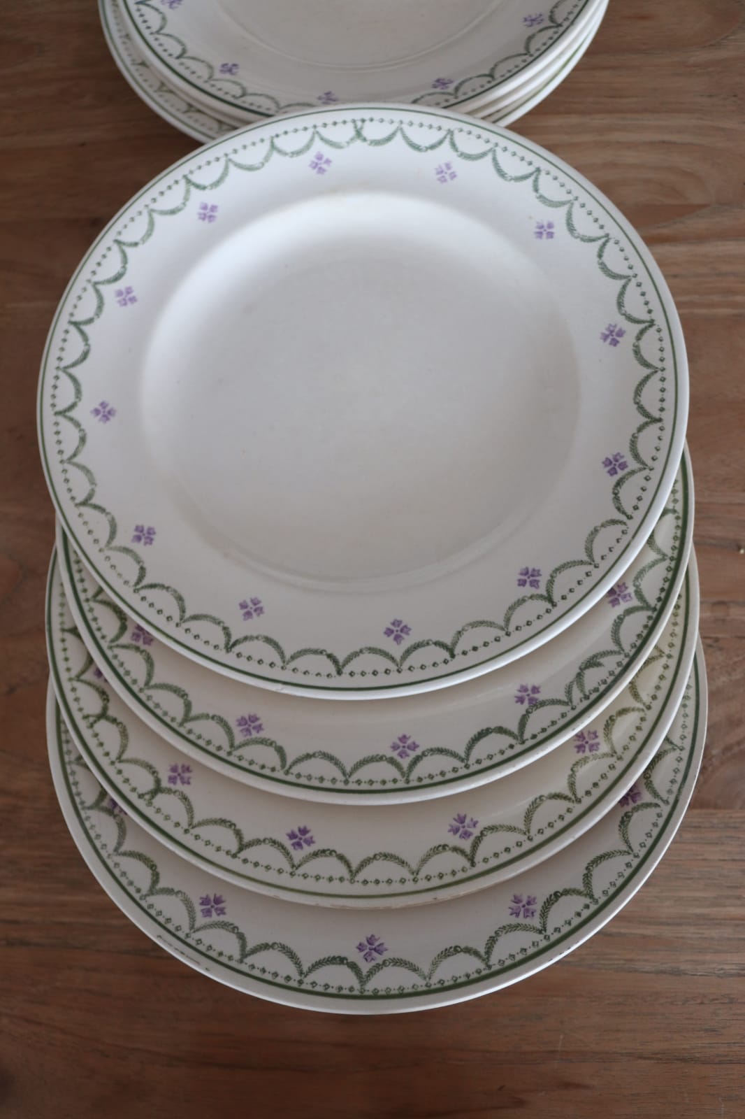16 hollow plates iron earth longwy model Violetta