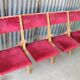 Rangée de 4 chaises de théâtre